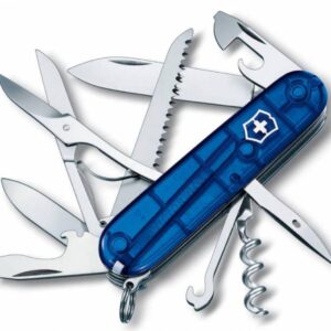 Офицерский нож Huntsman 91, прозрачный синий
